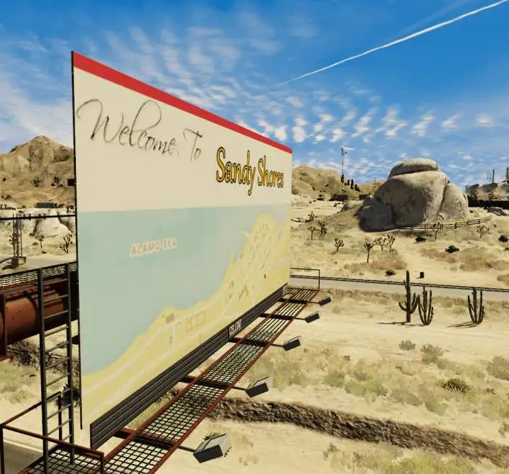 FiveM Sandy Shores Welcome Billboards
